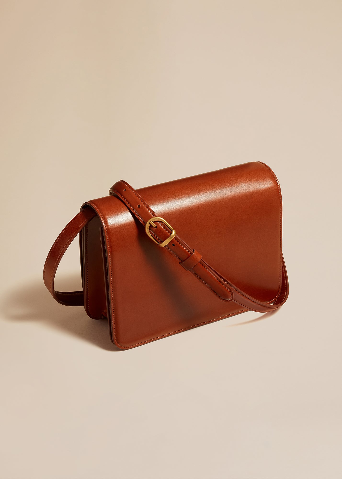 The Bridget Crossbody Bag in Cognac Leather