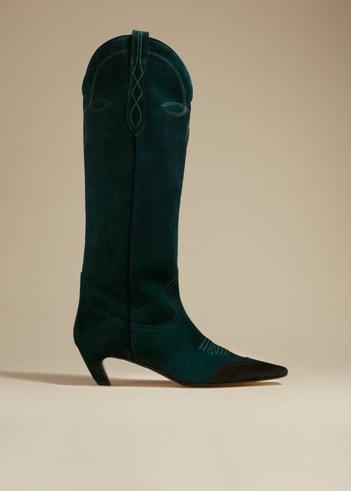 hunter green knee high boots