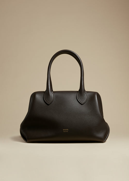 The Small Doctor Bag In Chocolate Leather Khaite