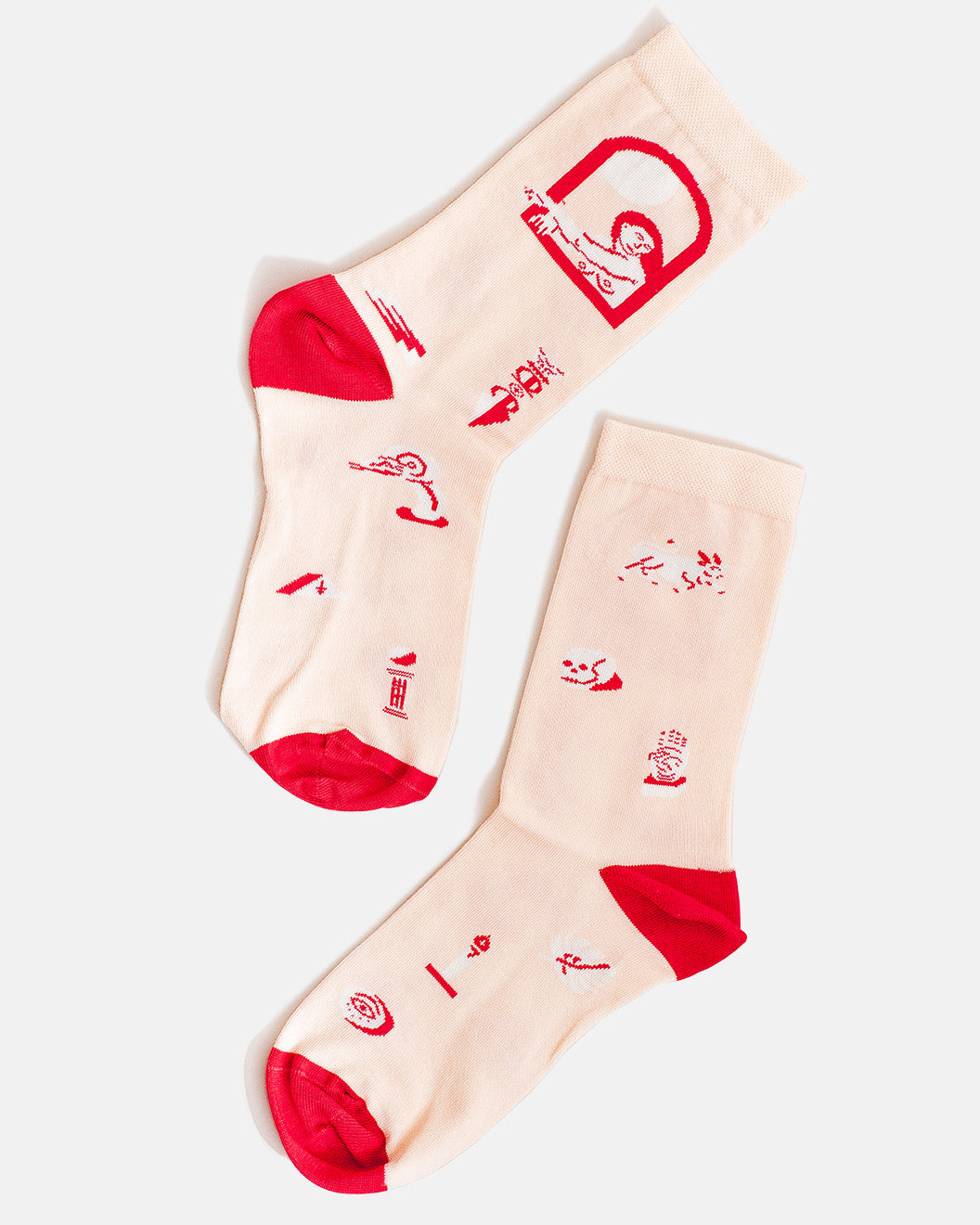 Peach Occult Sock