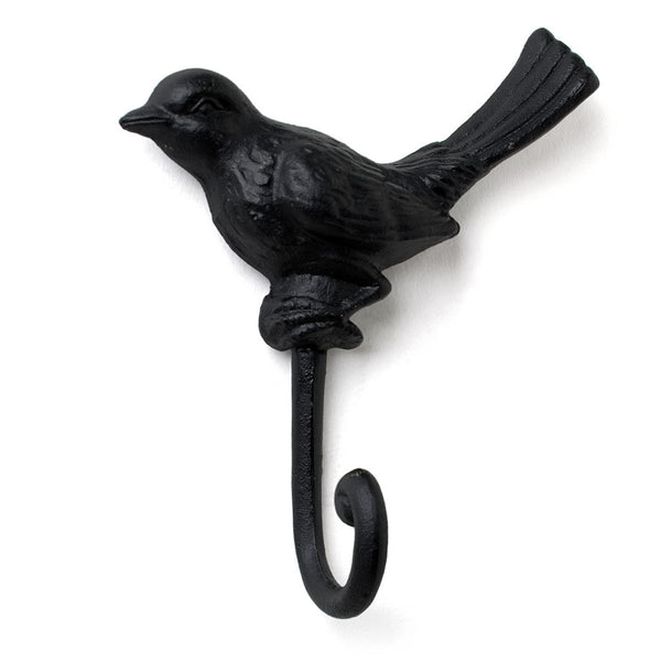  Abbott Collection Cast Iron Bird Wall Hook, Dark Brown