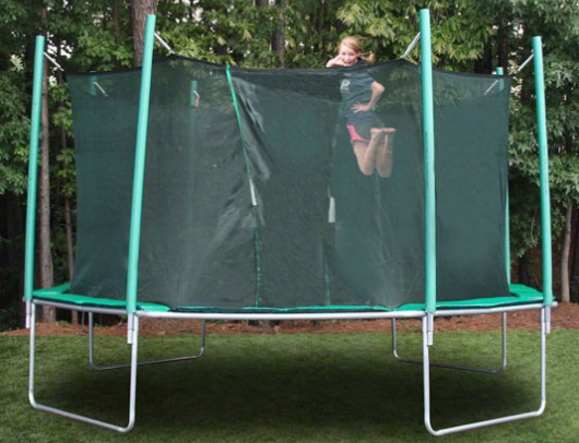 16' sports tramp extreme octagon trampoline with detachable enclosure