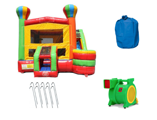 Balloon Commercial Bounce House 4-in-1 Combo