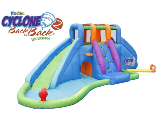 Kidwise Cyclone2 Back to Back Waterpark and Lazy River with blower