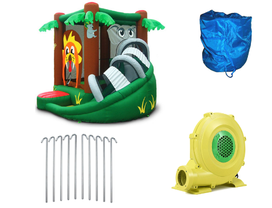 Kidwise Safari Bounce HOuse with Slide product images