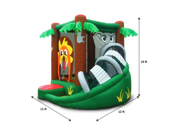 Kidwise Safari Bounce House with Slide specs
