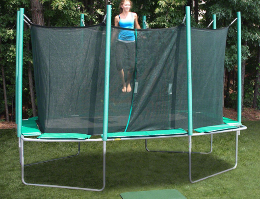 Magic Circle 9' x 14' Rectangle Trampoline With Safety Enclosure