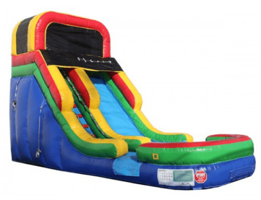 16'H Rainbow Commercial Waterslide Wet n Dry
