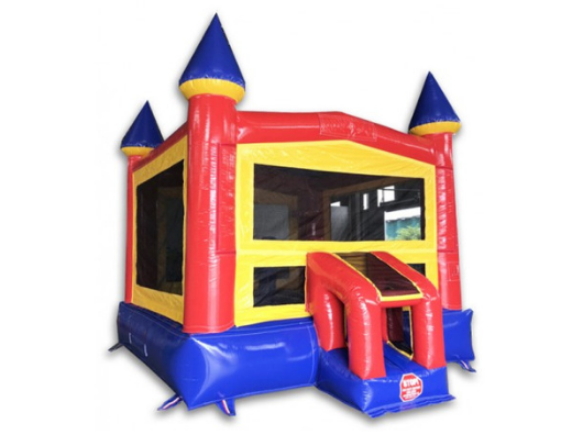14x14 commercial grade bounce house with castle theme