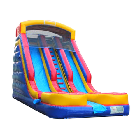 20ft high moonwalk commercial inflatable water slide (dual lanes)