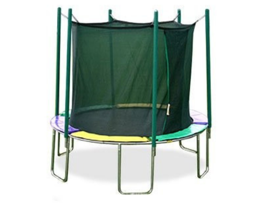 magic circle 12' trampoline with safety enclosure