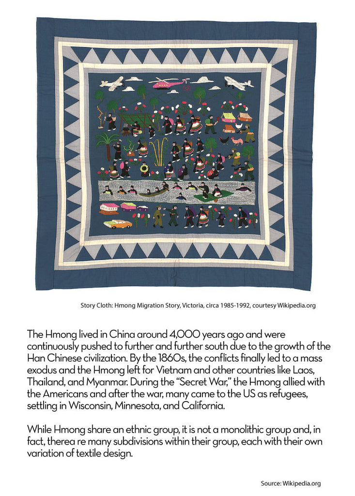 Travel through Textiles and Visit Hanoi through Hmong Flower Cloth Textiles