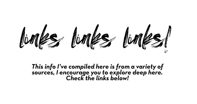 Text saying, "Links" to our sources