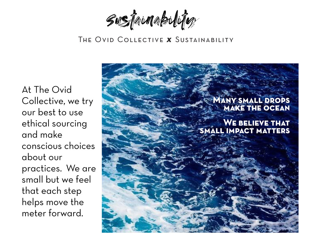 Ovid Collective Sustainable practices