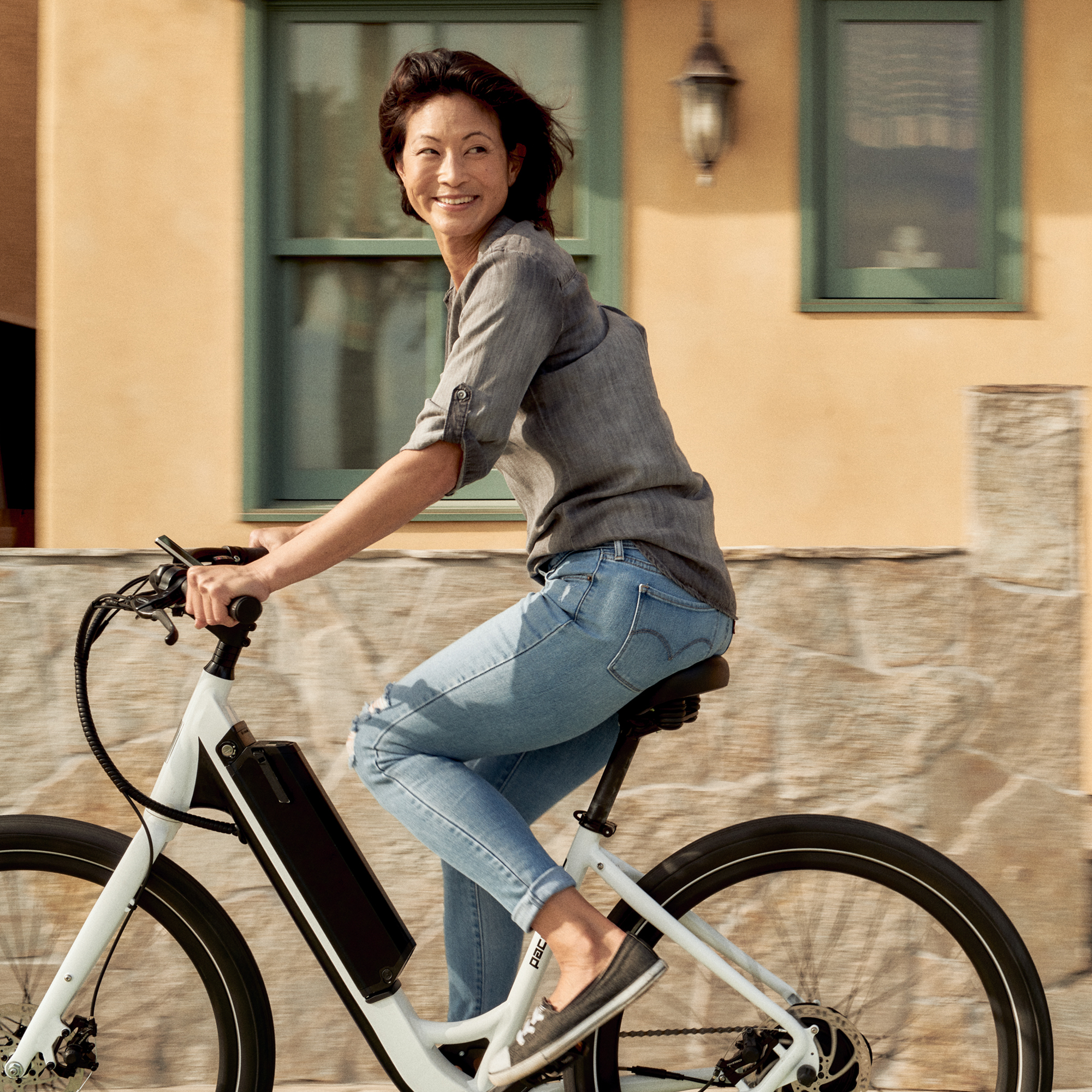 women's step through electric bike