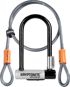 Kryptonite KryptoLok Mini-7 U-Lock with 4 foot Flex Cable and Bracket
