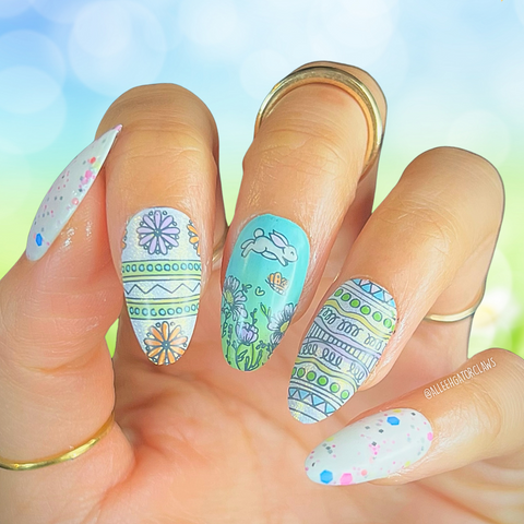 Pastel Easter Garden Nails: Soft and Chic Spring Manicure Ideas