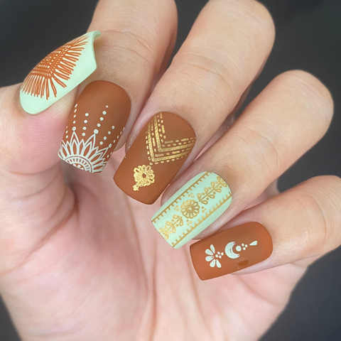 Boho Fringe Inspired Nails: Funky and Hippie Festival Nails To Rock Your Summer Fest Look