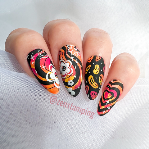 Groovy Retro Manicure: Funky and Hippie Festival Nails To Rock Your Summer Fest Look