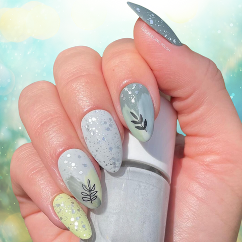 Fresh Modern Art Spring Manicure: Soft and Chic Spring Manicure Ideas
