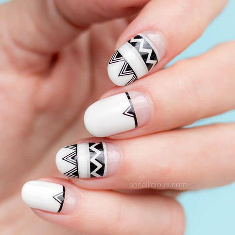 Top 25 Black and White nail designs – Maniology