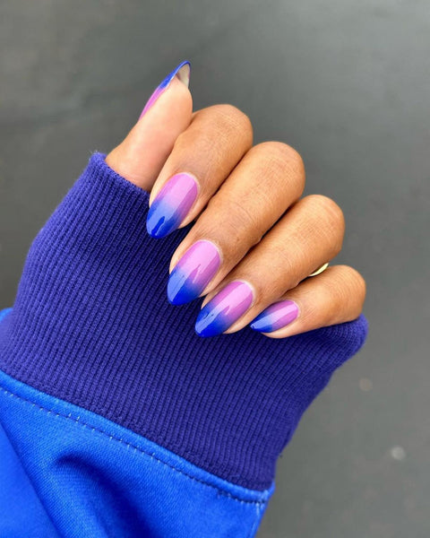 blue and purple nail art glam subtle love fall short nails heads bold collection add perfect