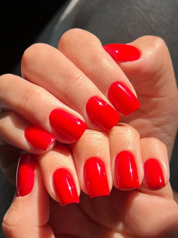 cherry red nails salon gently pushed board certified dermatologist cuticle softening