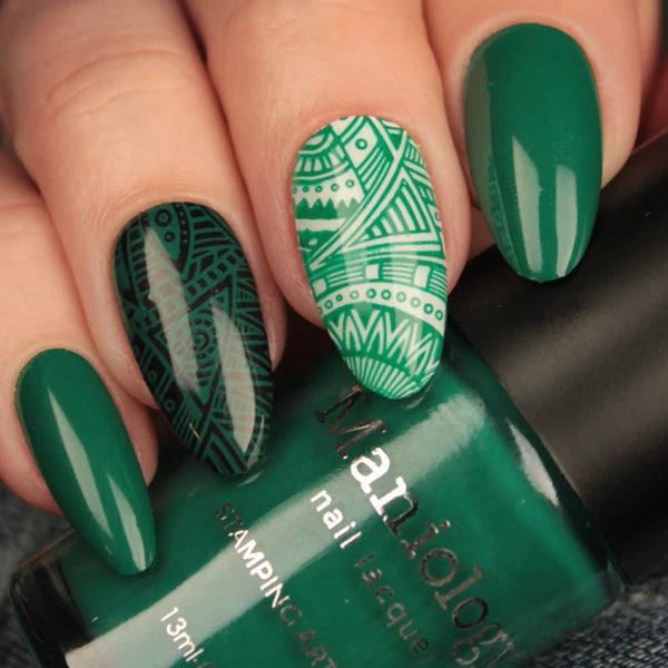 dark green nail designs paint create fancy fresh idea shiny bit winter health fall anytime subtle