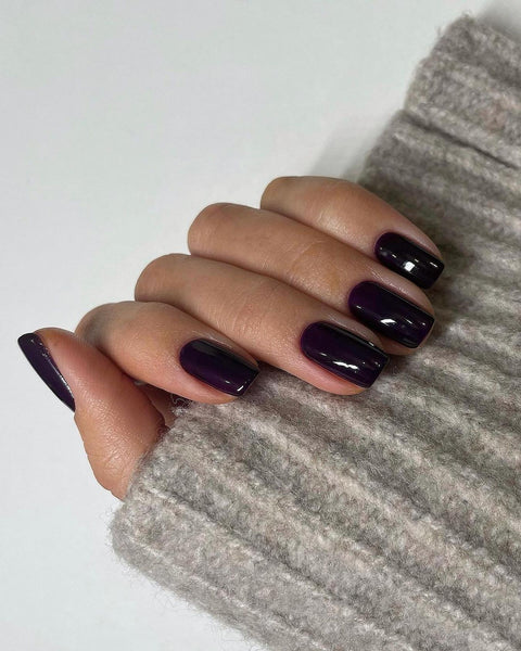 dark purple nail polish