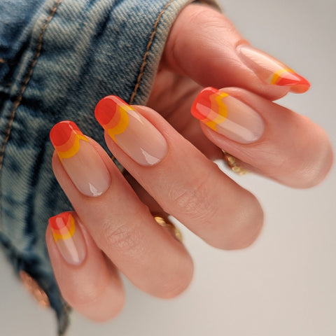 Funky French Tips: Funky and Hippie Festival Nails To Rock Your Summer Fest Look