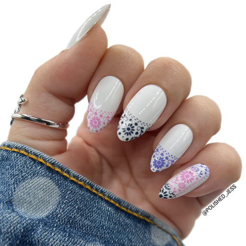 Floral French Tips: Spring French Manicures to Give Your Nails a Subtle Seasonal Touch