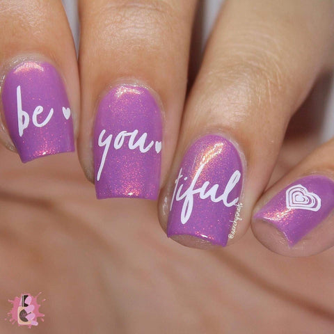 Be You Tiful Lilac Nails with Colorshifting Shimmer: Inspiring Nail Art Ideas for International Women’s Day (Women Empowerment)