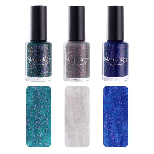 Tinseltown Semi Sheer w/ Glitter Nail Polish Set | Maniology