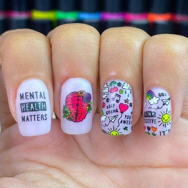 mental health matters nail designs from maniology gratitude activities for adults positive workplace culture thankful tree