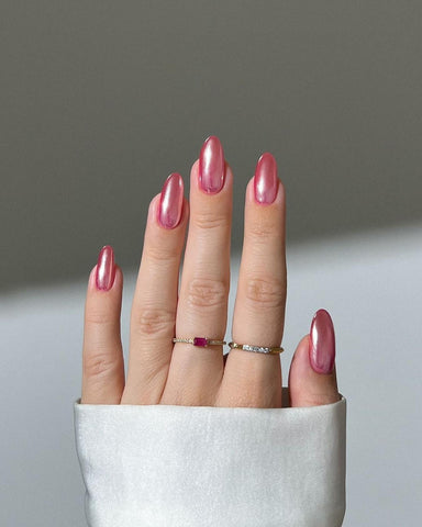 metallic pink nail designs beauty magnetic polish beauty most popular wellness nail tech