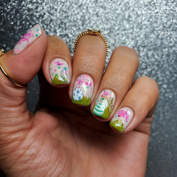 pastel easter nail designs pink fun cute blue paint spring easter nail design easter nail design easter nail design cute fun pink paint idea