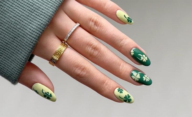 35 Green Nail Ideas for St Patrick's Day - The Nail Tech Org