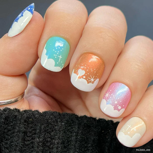 short cloud nail designs from maniology gratitude tree thank you notes team member gratitude activities