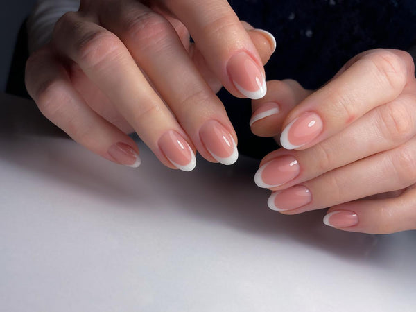 squoval french manicure | Squoval acrylic nails, Squoval nails, French  manicure nails