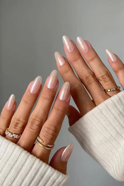 someone's nails with transparent nail polish instagram instagram nude nail designs tiny detail