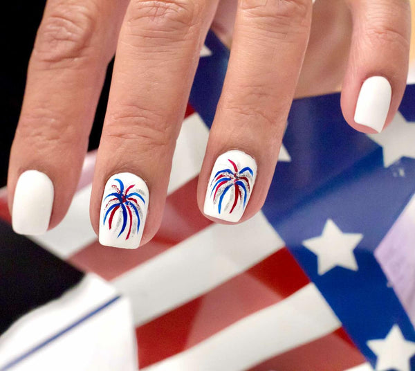 Stripes stripes stripes stripes stripes star stickers star stickers dotting tool just the right amount red polish classic look july nail art july nail art july nail art july nail art glitter american flag paint paint paint nails