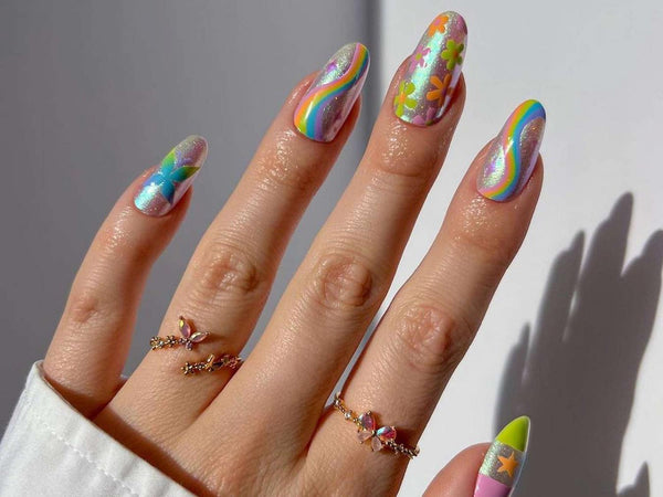 The Neon Colour-Pop Mani Is Shaping Up To Be One Of Summer's Biggest Nail  Trends | Glamour UK