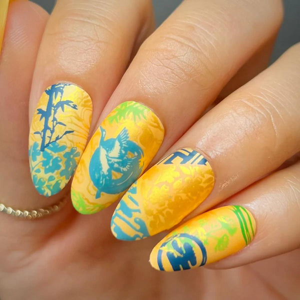 yellow and orange nail designs spring nail colors nail ideas spring outfit blue skies next nail appointment