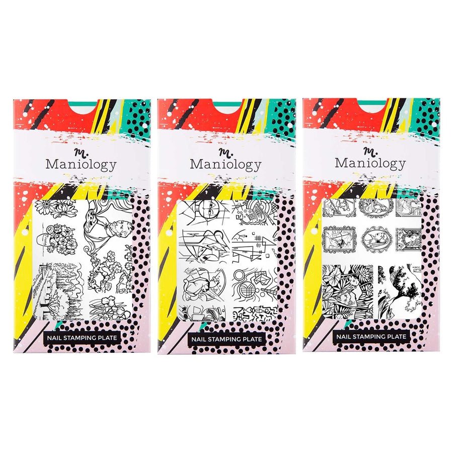 Set of 3 Art Gallery Nail Stamping Plates | Maniology