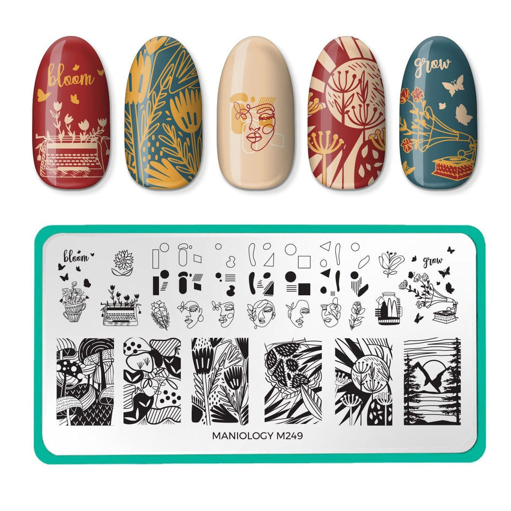 Autumn Aesthetic (m249) Nail Stamping Plate | Maniology