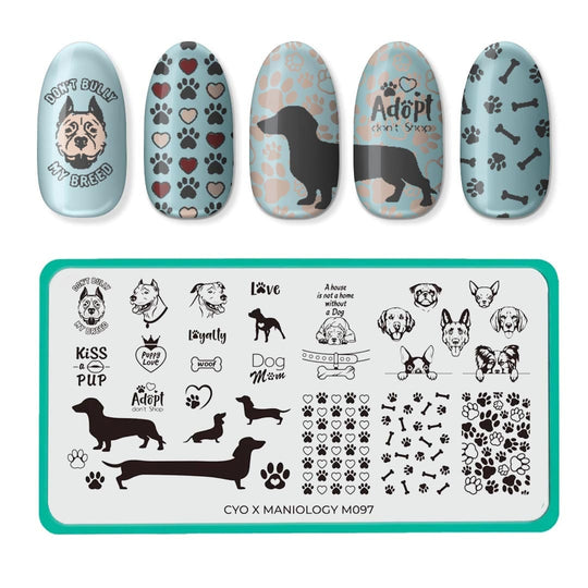 Fuzzy & Ferocious: Dog People/Canine Lover (m143) - Nail Stamping Plate