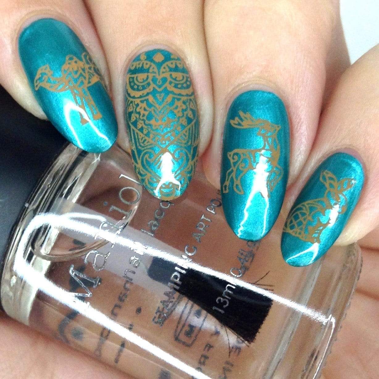 Mani x Me July 2021: Hatha (B398) - Cream Orange Stamping Polish