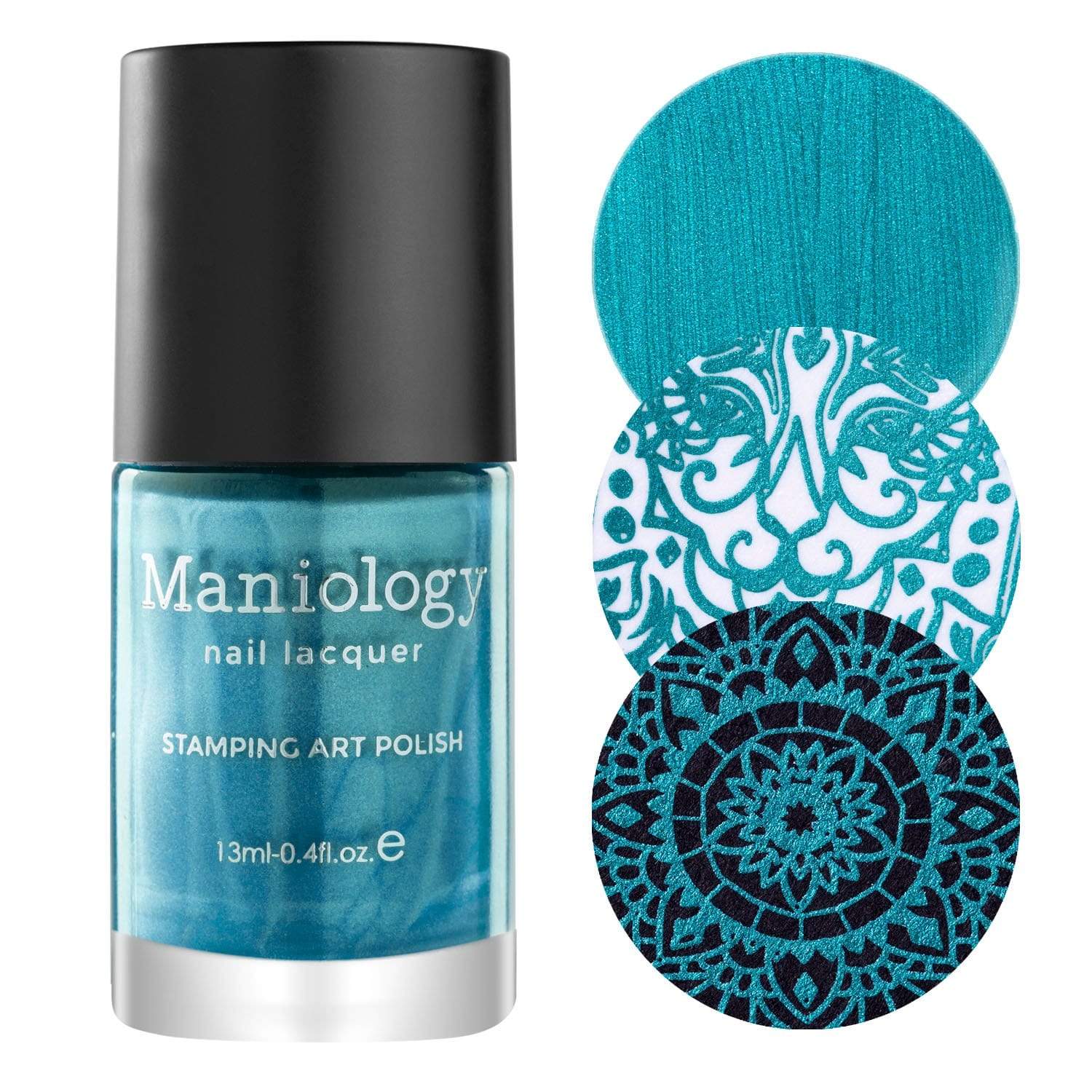 Prana (B397) - Metallic Teal Stamping Polish