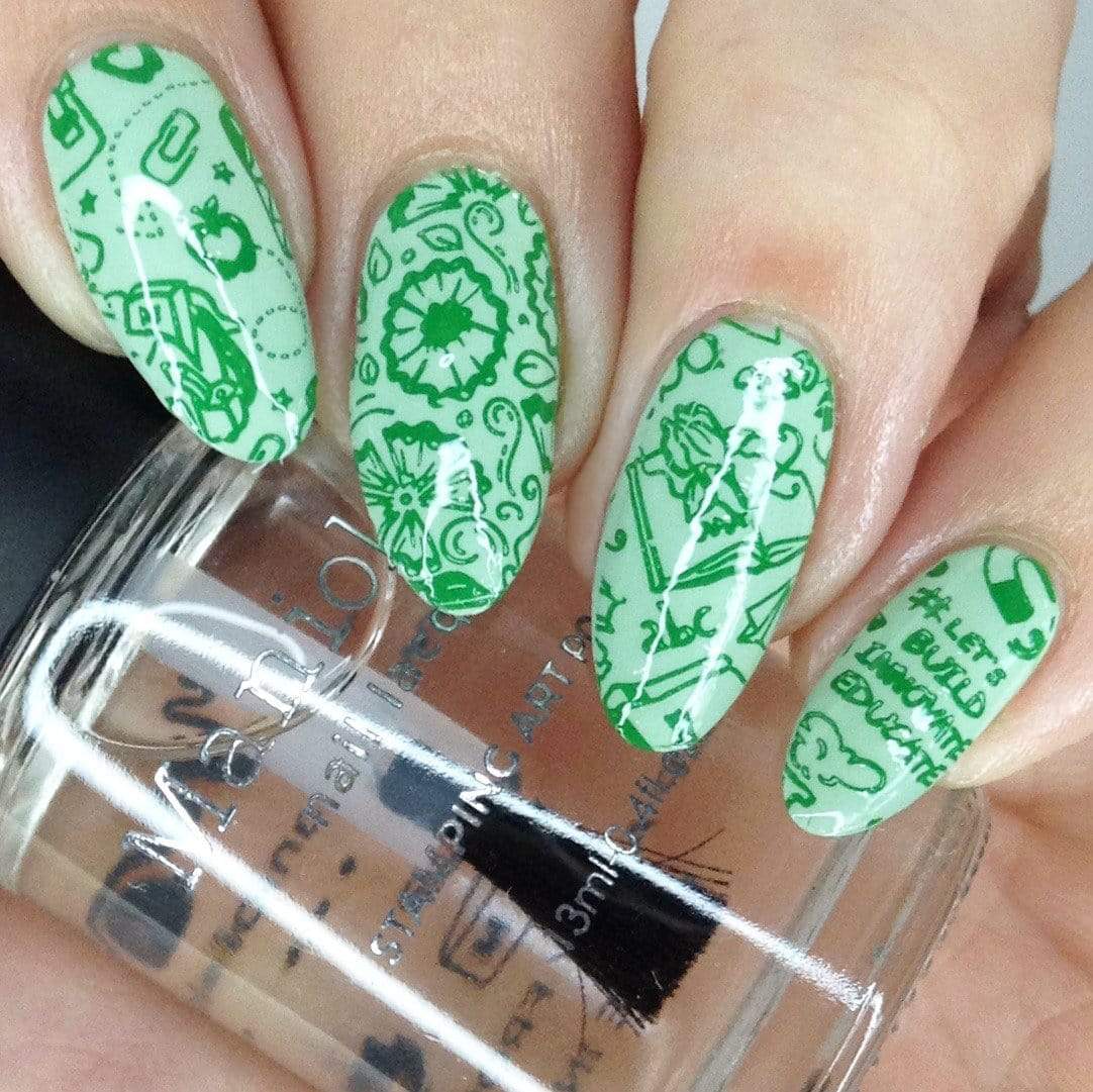 Optimism (B399) - Green Stamping Polish