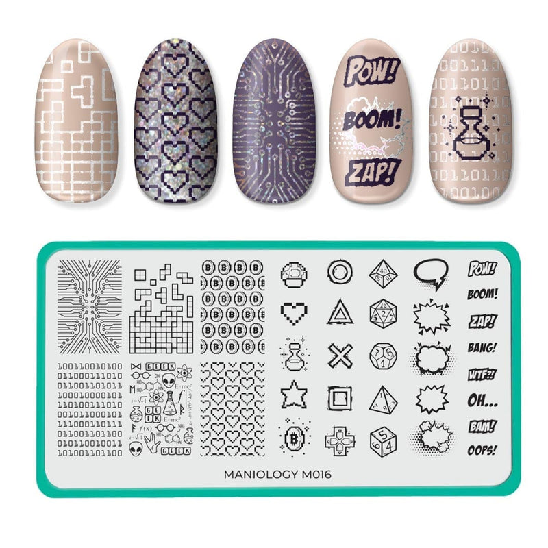Rebel Yell Level Up Nail Stamping Plate | Maniology